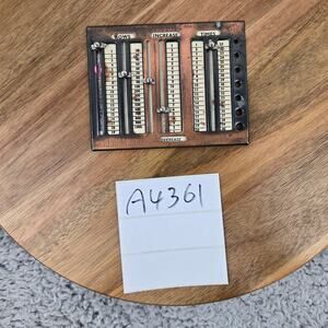 Knitting & Crochet Row Counter and Needle Gauge MP Handy Guide Metal Sewing Tool